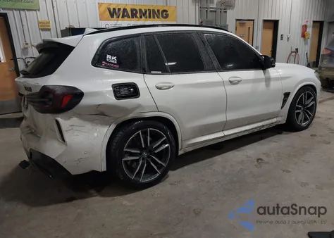 2022 BMW X3 M z USA, uszkodzony, nr VIN 5YM13EC04N9J72840